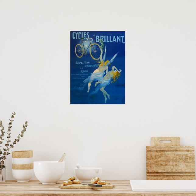 Vintage Poster Cycles Brillant Henry Grey C 1900 (Kitchen)
