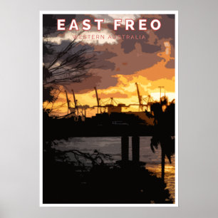 Vintage Poster - East Fremantle, Western Australia