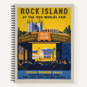 Vintage Poster For 1933-34 Chicago World's Fair Notebook