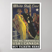 Vintage Poster for the White Star Line