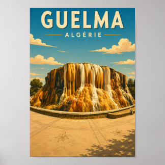 Vintage poster Hammam Meskhoutine (Algeria)