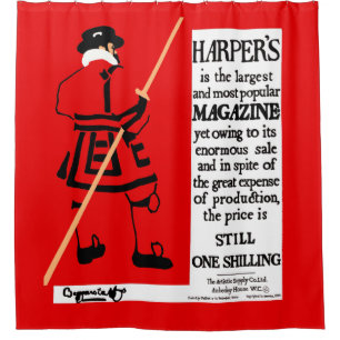 Vintage Poster Harper's Magazine Beefeater