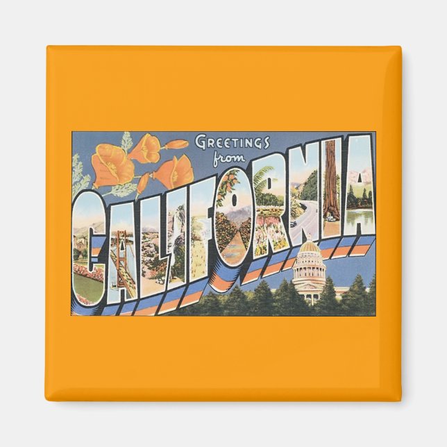 Vintage Poster Magnet (Front)