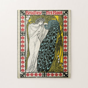 Vintage Poster:Peacock:Woman Puzzle