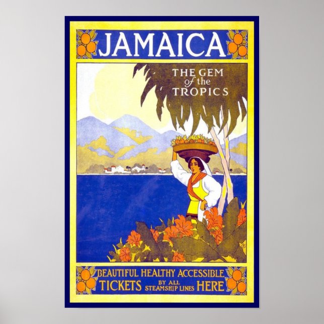 Vintage Poster Print Jamaica (Front)