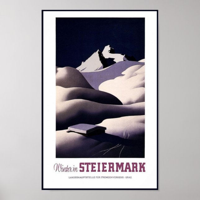 Vintage Poster Print Steiermark Travel (Front)