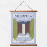 Vintage Poster Promoting Travel To National Parks.