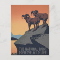 Vintage Poster Promoting Travel To National Parks