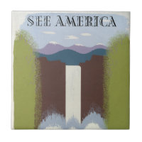 Vintage Poster Promoting Travel To National Parks.