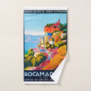 Vintage Poster - Rocamadour Hand Towel