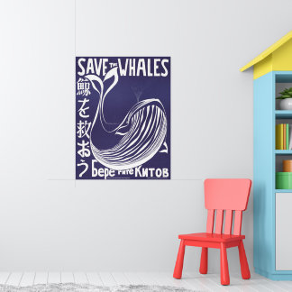 Vintage Poster: Save the Whales (1973) Poster