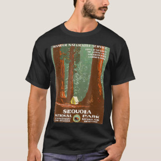 Vintage Poster Shirt-Sequoia National Park  T-Shirt