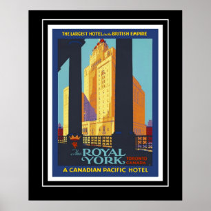 Vintage Posters Travel Historica Royal York Canada