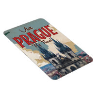 Vintage Prague, Czech Republic Travel Poster