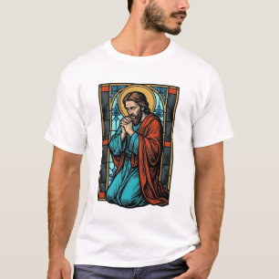 Vintage Praying Religious Figure Vector Shirt Desi