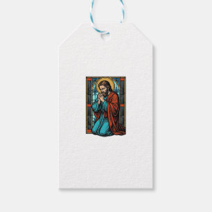 Vintage Praying Religious Figure Vector Shirt Desi Gift Tags