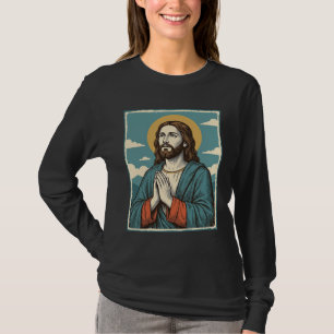 Vintage Praying Saviour Religious Shirt Design_1