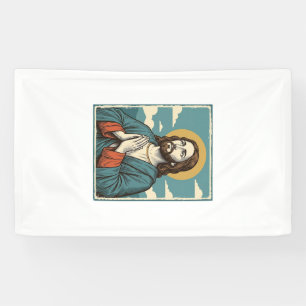 Vintage Praying Saviour Religious Shirt Design_1 Banner
