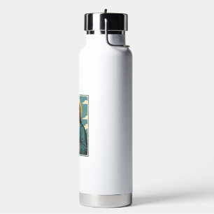 Vintage Praying Saviour Religious Shirt Design_1 Water Bottle