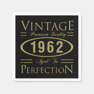Vintage Premium 1962 60th Birthday Napkin