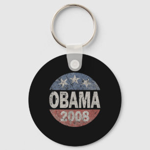 Vintage President Barack Obama 2008 Campaign Keychain