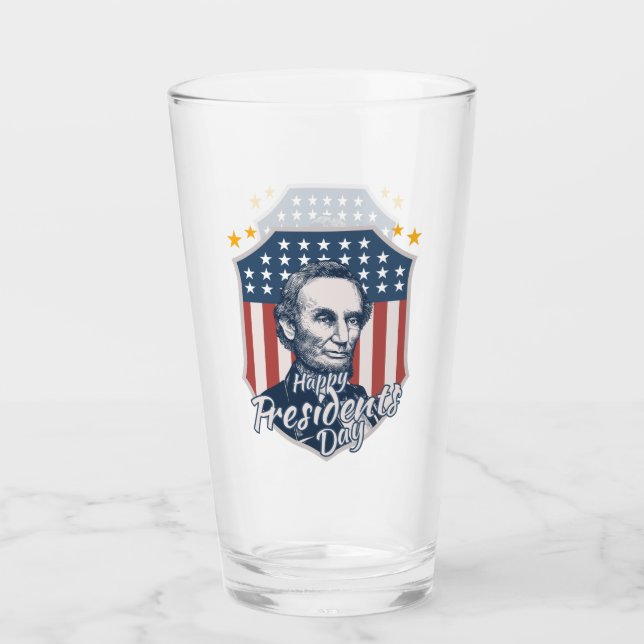 Vintage president's day glass (Front)