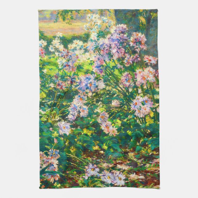 Vintage pretty flowers Windflowers illustration Kitchen Towel (Vertical)