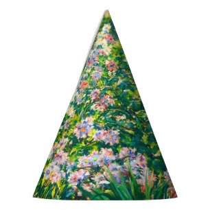 Vintage pretty flowers Windflowers illustration Party Hat