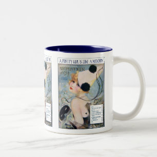 Vintage Pretty Girl is Like a Melody Two-Tone Coffee Mug