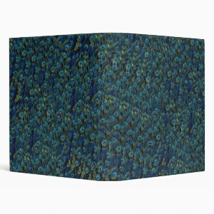 Vintage Pretty Peacock Bird Feathers Wallpaper Binder