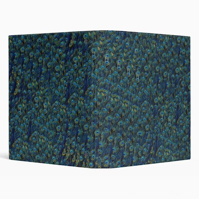 Vintage Pretty Peacock Bird Feathers Wallpaper Binder (Background)