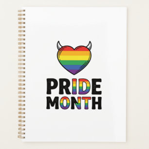 Vintage Pride Month Horned Heart Shirt Design_1 Planner
