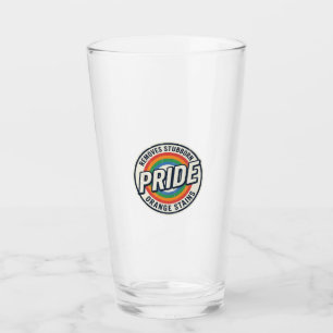 Vintage Pride Protest Rainbow Badge Vector Design_ Glass
