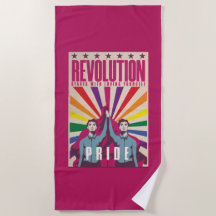 Vintage Pride Revolution Beach Towel