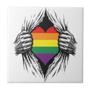 Vintage Pride Torn Shirt Vector Design_1 Tile