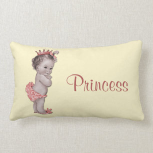 Vintage Princess Baby Lumbar Pillow