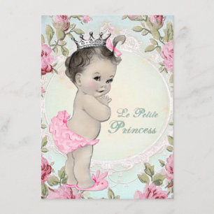 Vintage Princess Baby Shower Invitation