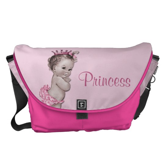 Vintage Princess Pink Baby Diaper Bag Commuter Bags