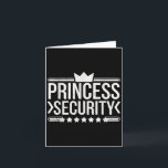 Vintage Princess Security Boys Brother Birthday Da Card<br><div class="desc">Vintage Princess Security Boys Brother Birthday Dad Mom</div>