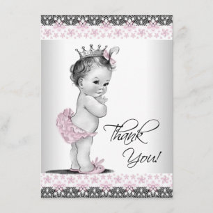 Vintage Princesse Baby shower Merci