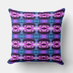 Vintage Principality Monaco palace courtyard Throw Pillow