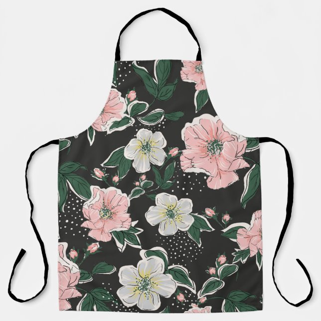 Vintage print: abstract pattern apron (Front)