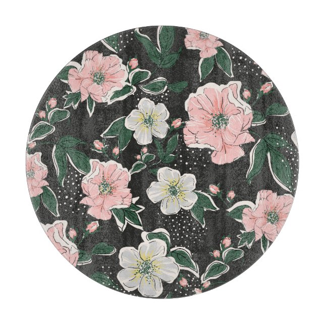 Vintage print: abstract pattern cutting board (Front)