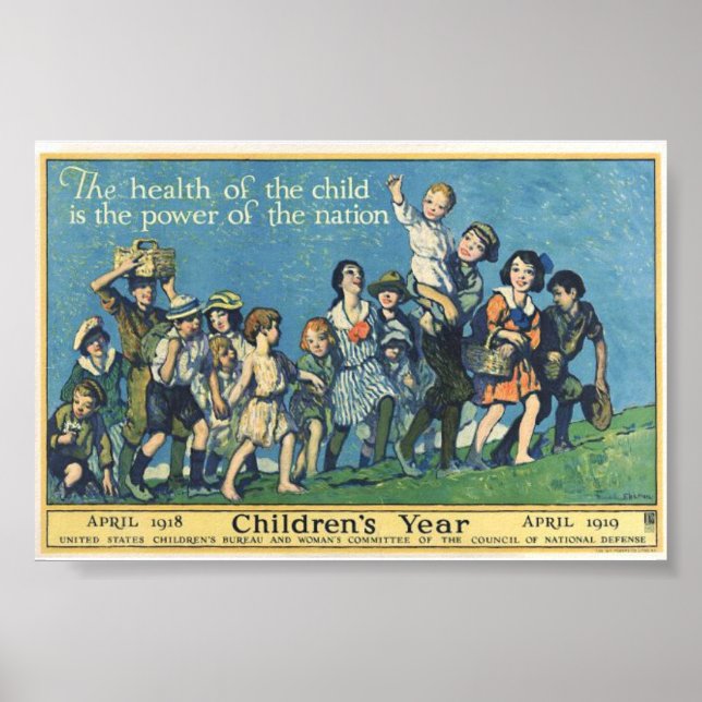 Vintage Print Health Poster (Front)