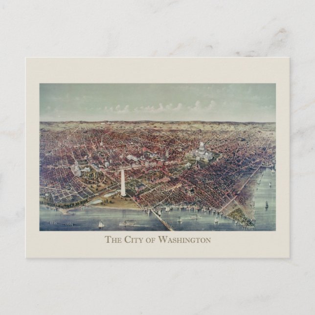 Vintage Print of Washington, D.C. Postcard (Front)