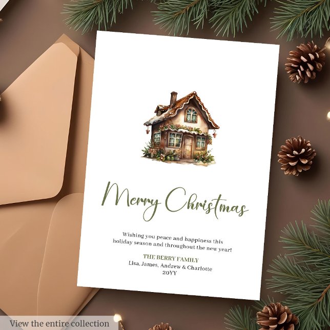 Vintage Printable Botanical Christmas Greeting  Holiday Card (Vintage Printable Botanical Christmas Greeting Card

)