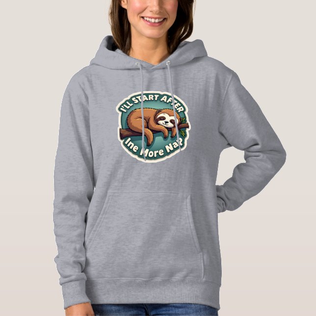Vintage Procrastination Sloth Funny Student Shirt  (Front)