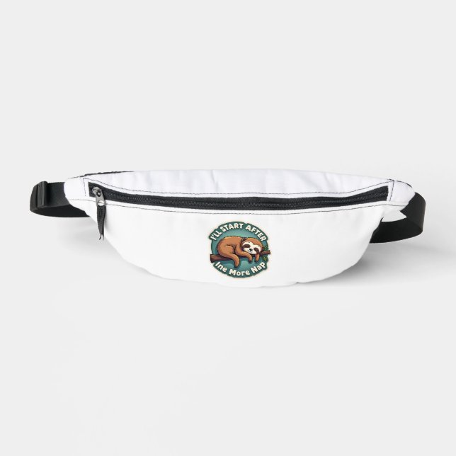 Vintage Procrastination Sloth Funny Student Shirt  Fanny Pack (Front)