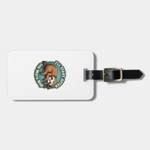 Vintage Procrastination Sloth Funny Student Shirt  Luggage Tag