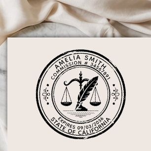 Vintage Professional Office Notary Public Self-inking Stamp